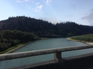 18AUG Crossing a river near Redwood National Park