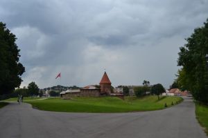 The castle and the park of Kaunas